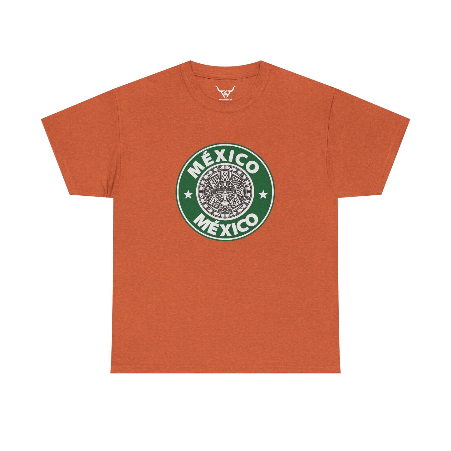 StarBux Mexico, Kpasa,multi-color Unisex Heavy Cotton Tee, Print front Only