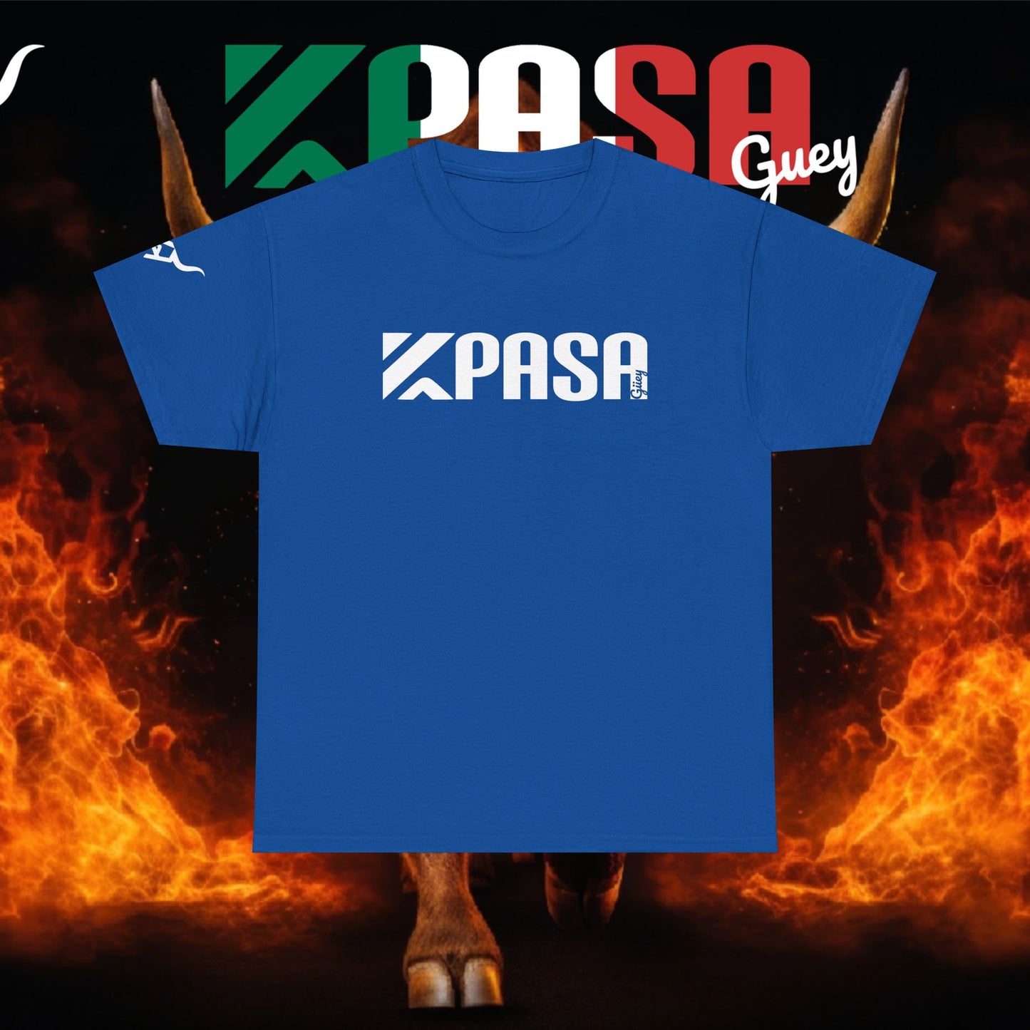 KPASA GUEY white design Unisex Heavy Cotton Tee, Moda con Sabor a Rancho