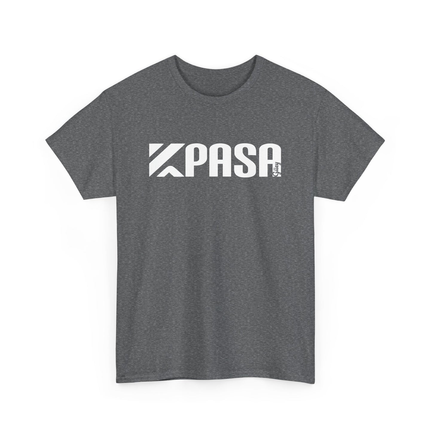 KPASA GUEY white design Unisex Heavy Cotton Tee, Moda con Sabor a Rancho, Front Only