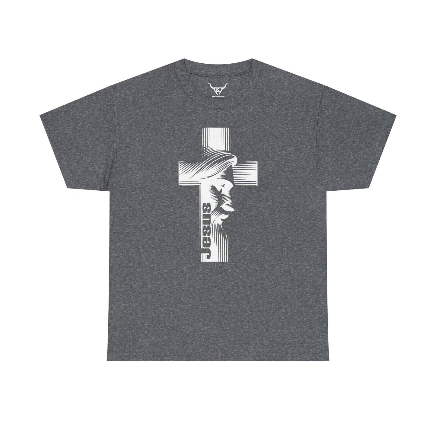 Jesus Christ , Kpasa, multi-color Unisex Heavy Cotton Tee, Print front Only