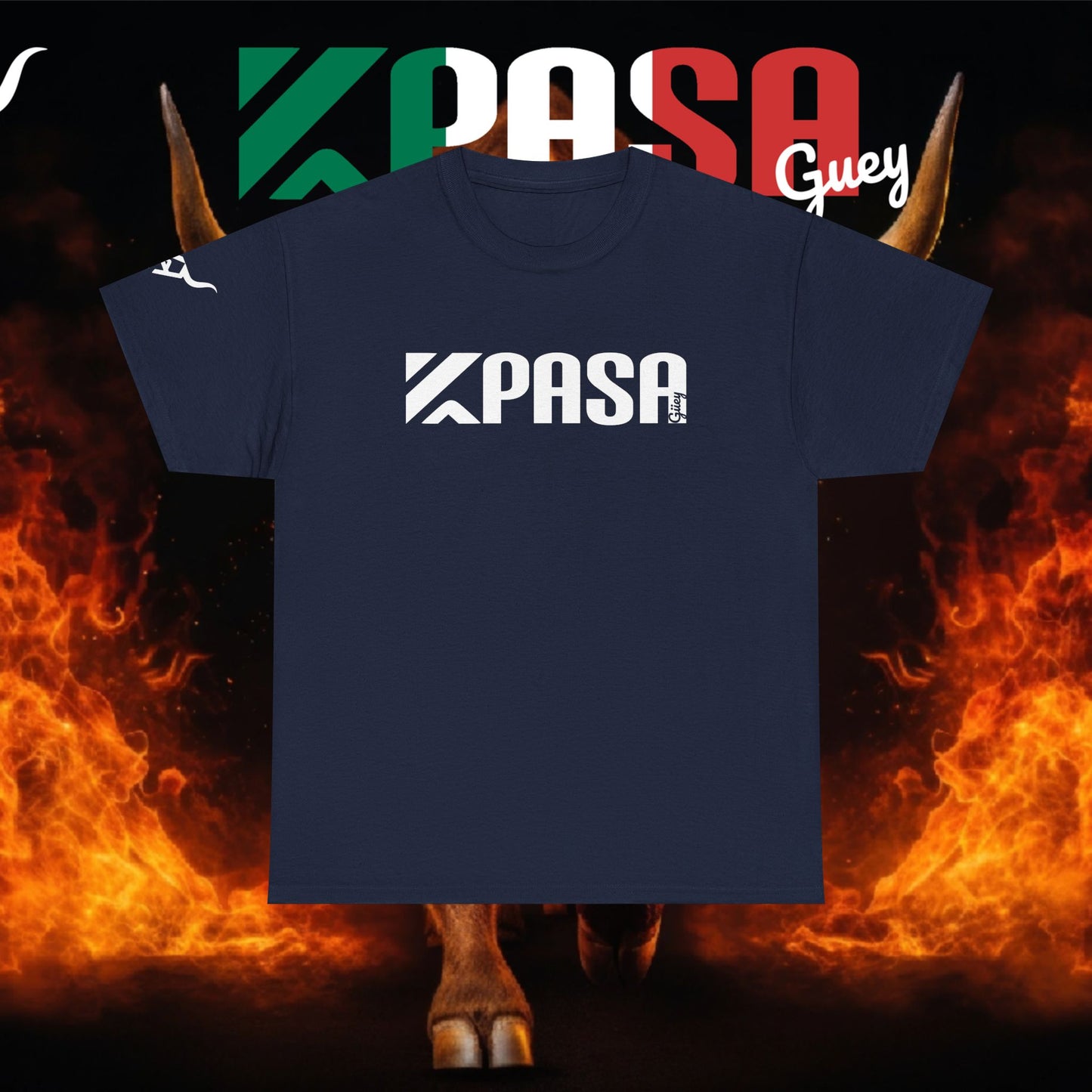 KPASA GUEY white design Unisex Heavy Cotton Tee, Moda con Sabor a Rancho