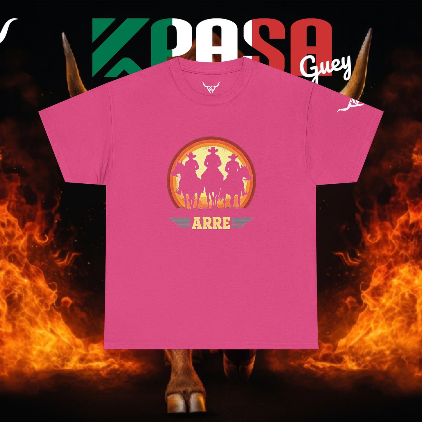 KPASA GUEY white design Unisex Heavy Cotton Tee, Moda con Sabor a Rancho,