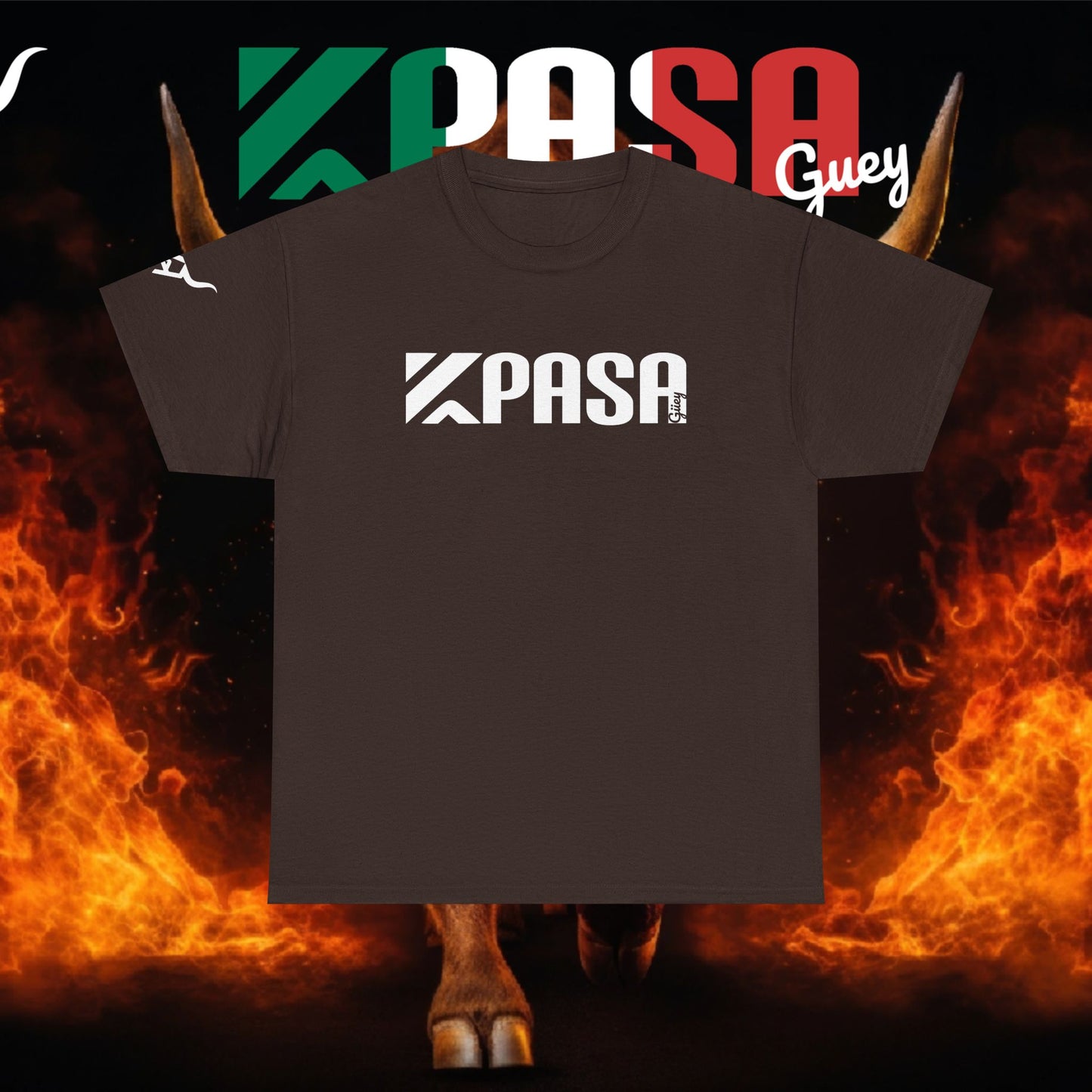 KPASA GUEY white design Unisex Heavy Cotton Tee, Moda con Sabor a Rancho