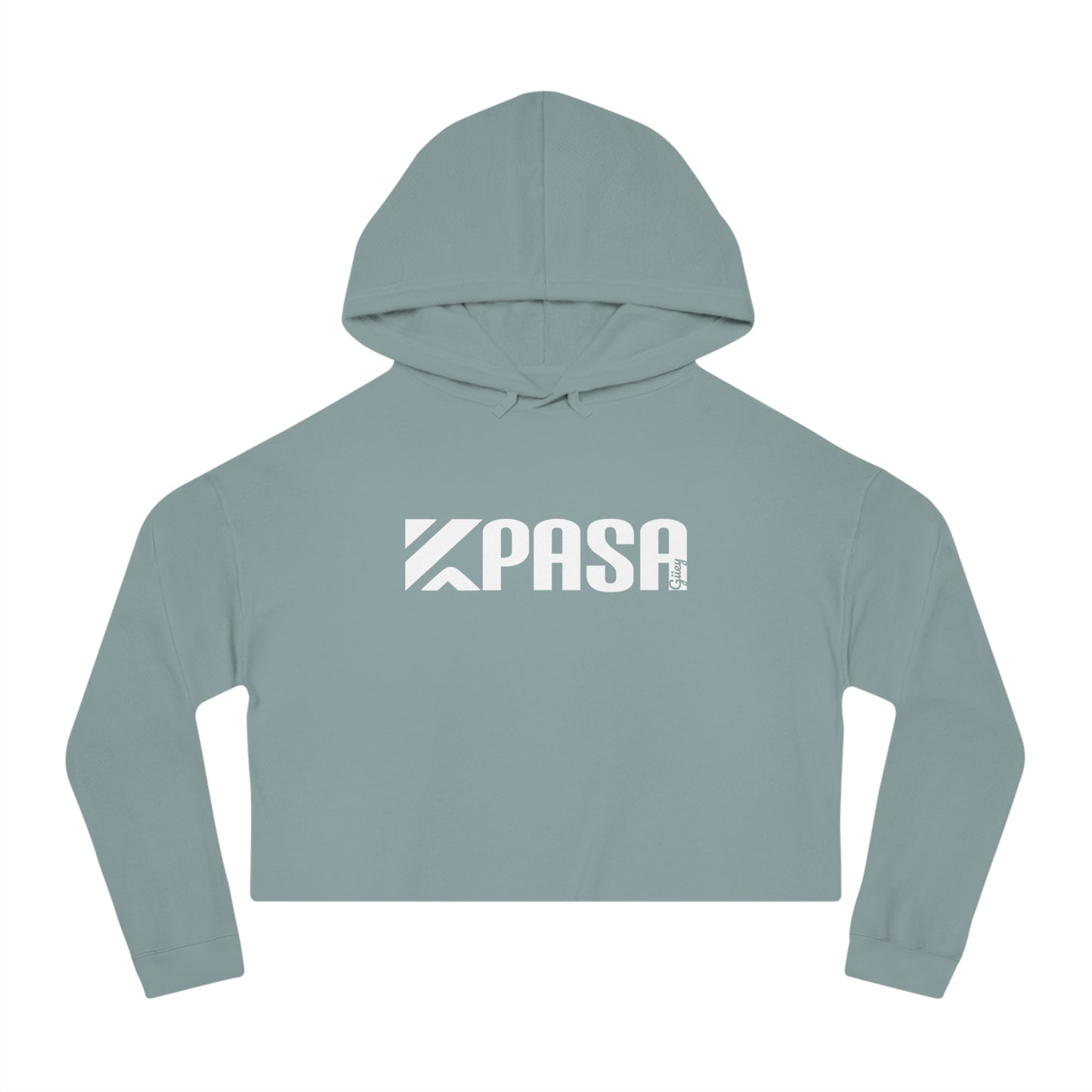 Kpasa Women's Cropped Hoodie Sweatshirt, Trendy Pullover Jumper for Young Ladies, Modern Crop Top, Stylish Hooded Sweatshirt, Fashionable