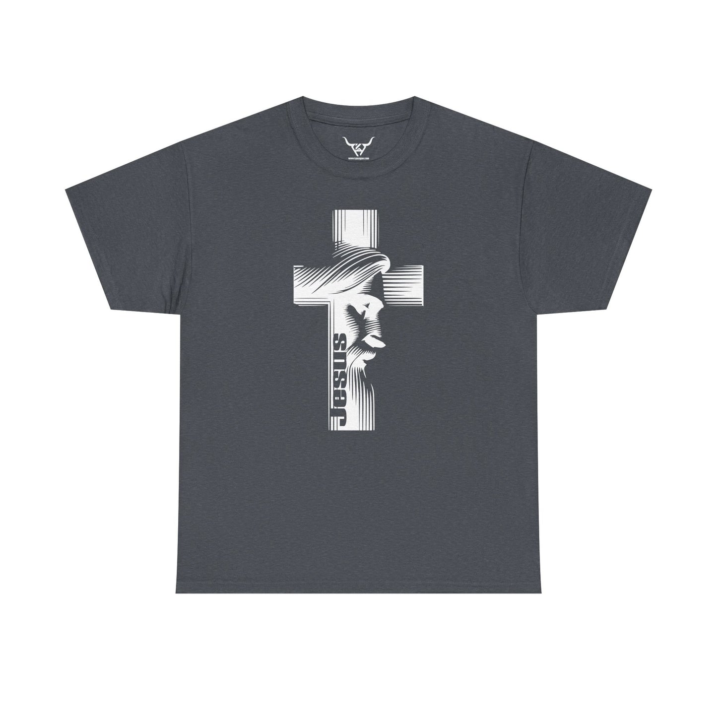 Jesus Christ , Kpasa, multi-color Unisex Heavy Cotton Tee, Print front Only