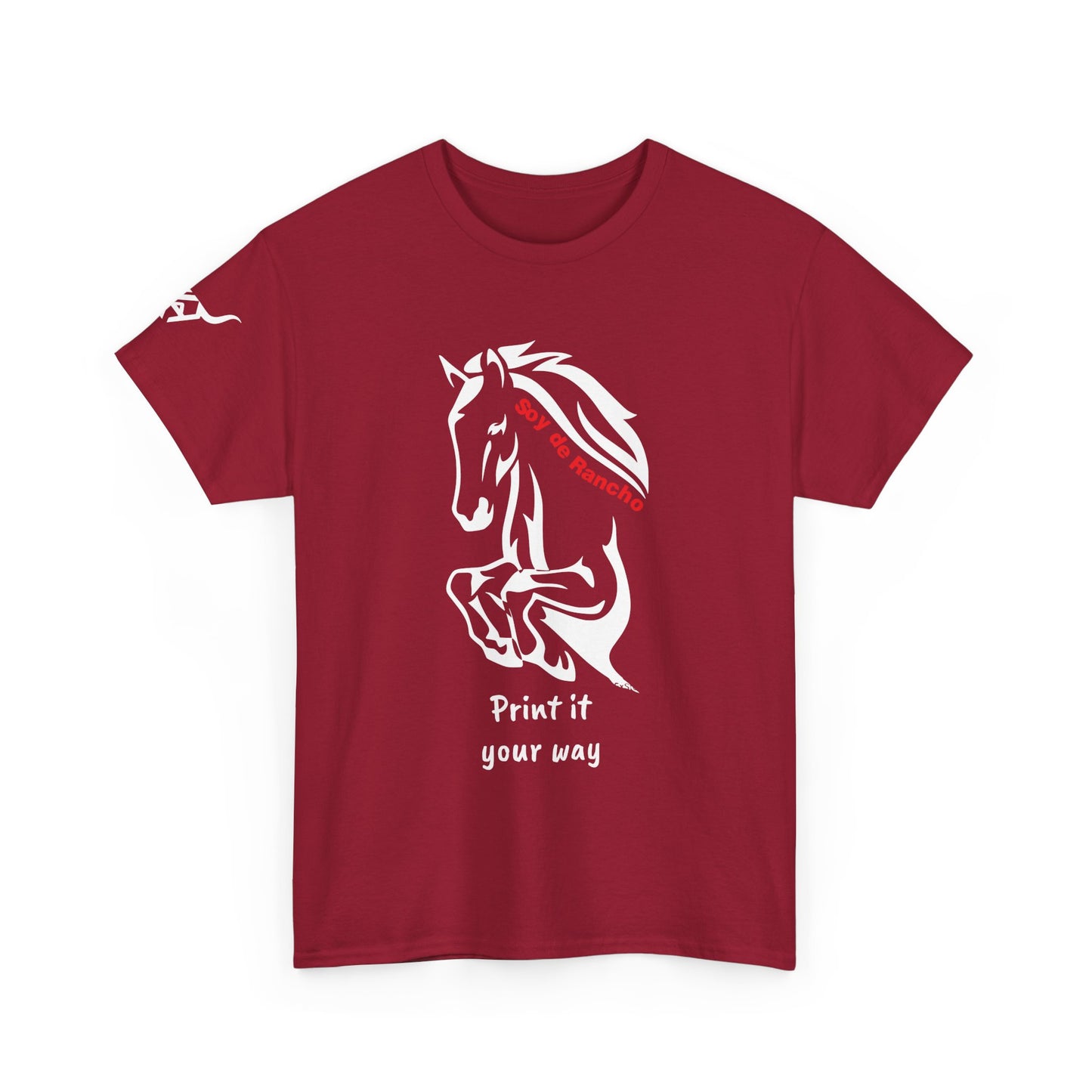 Soy de Rancho KPASA GUEY tri-color Mexico Unisex Heavy Cotton Tee