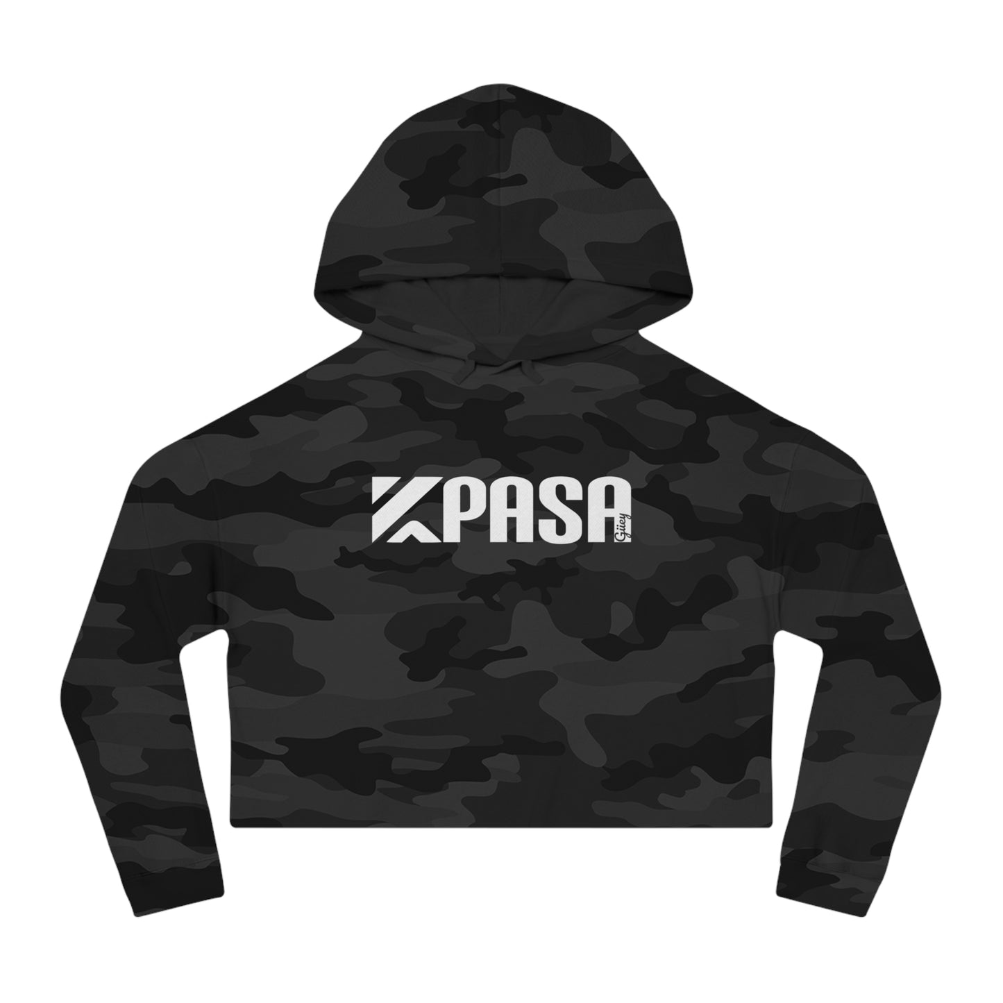 Kpasa Women's Cropped Hoodie Sweatshirt, Trendy Pullover Jumper for Young Ladies, Modern Crop Top, Stylish Hooded Sweatshirt, Fashionable