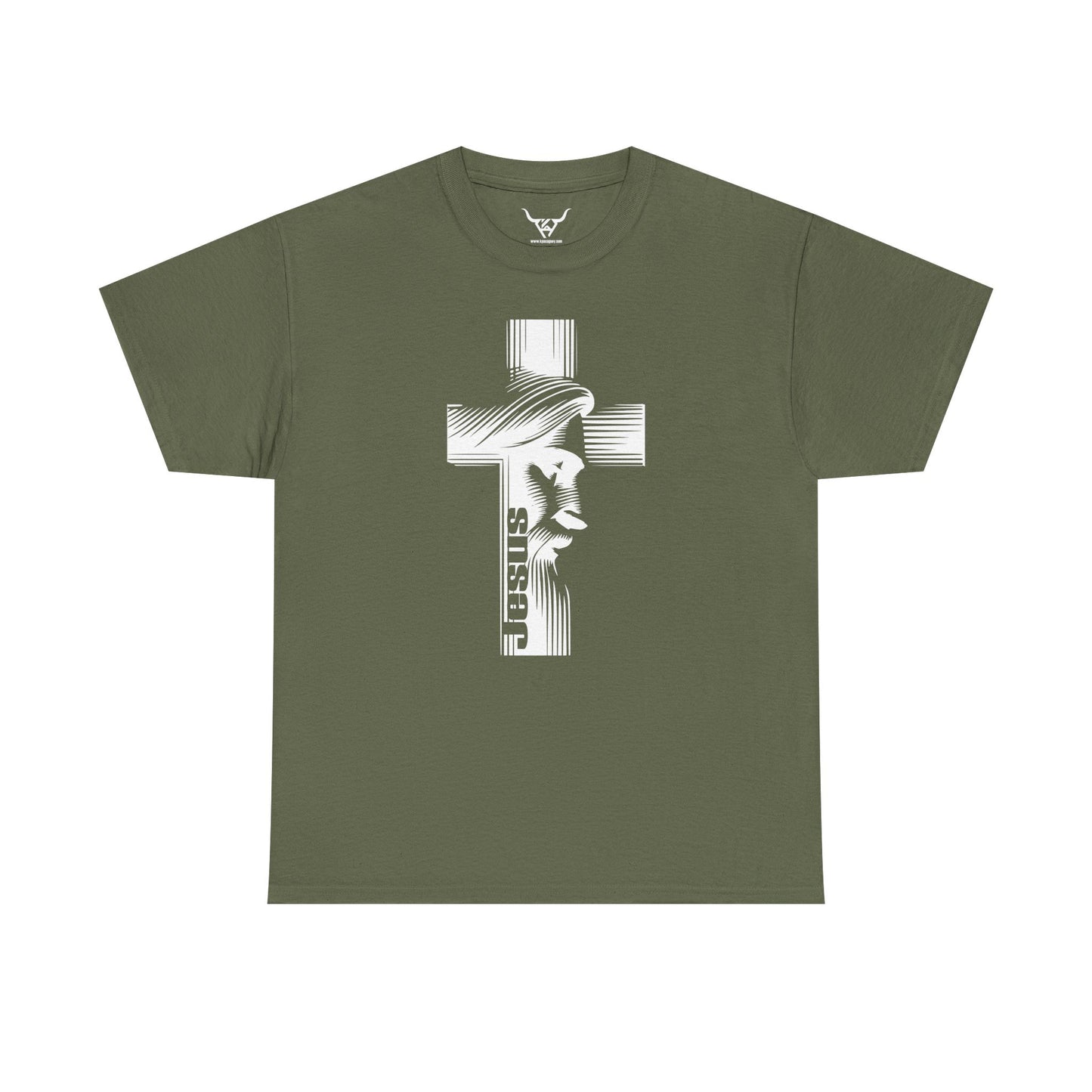 Jesus Christ , Kpasa, multi-color Unisex Heavy Cotton Tee, Print front Only