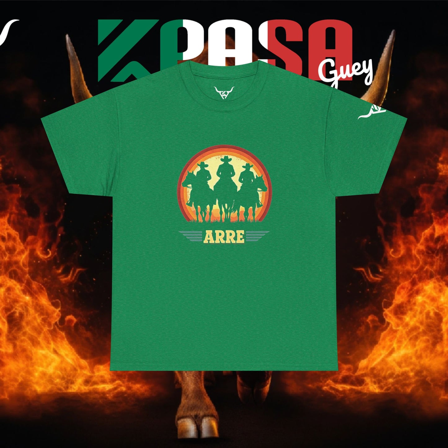 KPASA GUEY white design Unisex Heavy Cotton Tee, Moda con Sabor a Rancho,