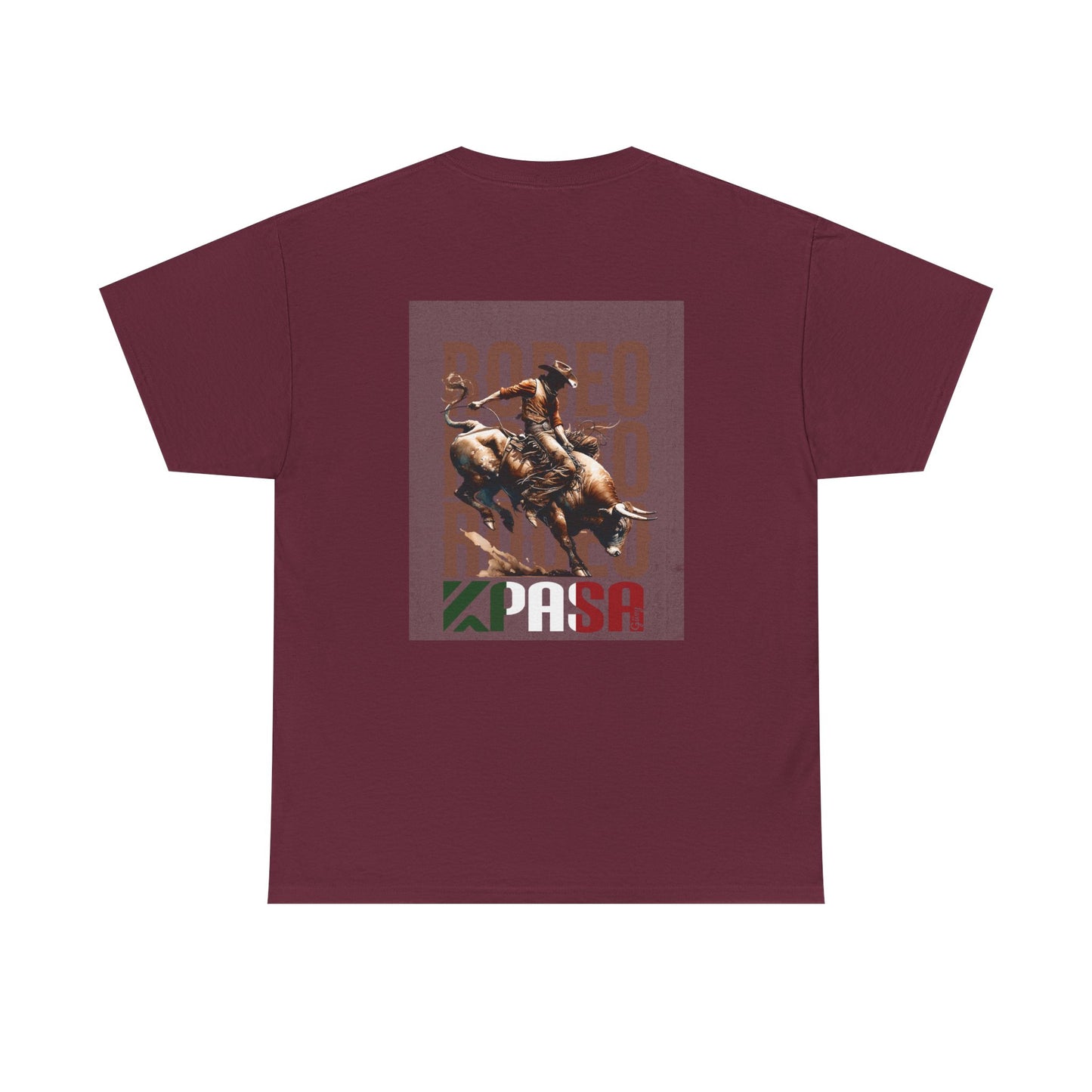 KPASA GUEY tri-color Mexico Unisex Heavy Cotton Tee, Print front and Back