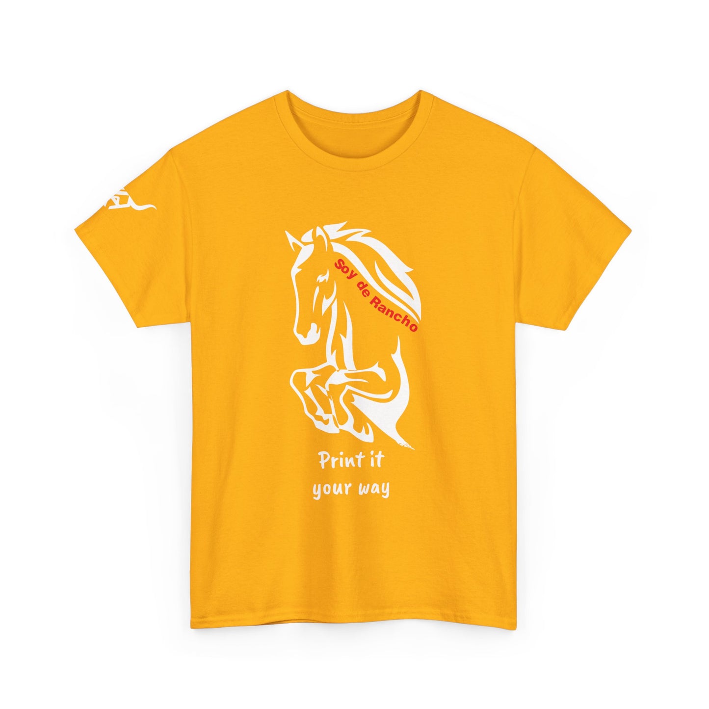 Soy de Rancho KPASA GUEY tri-color Mexico Unisex Heavy Cotton Tee