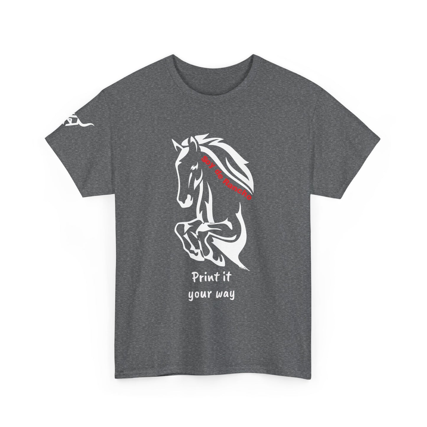 Soy de Rancho KPASA GUEY tri-color Mexico Unisex Heavy Cotton Tee