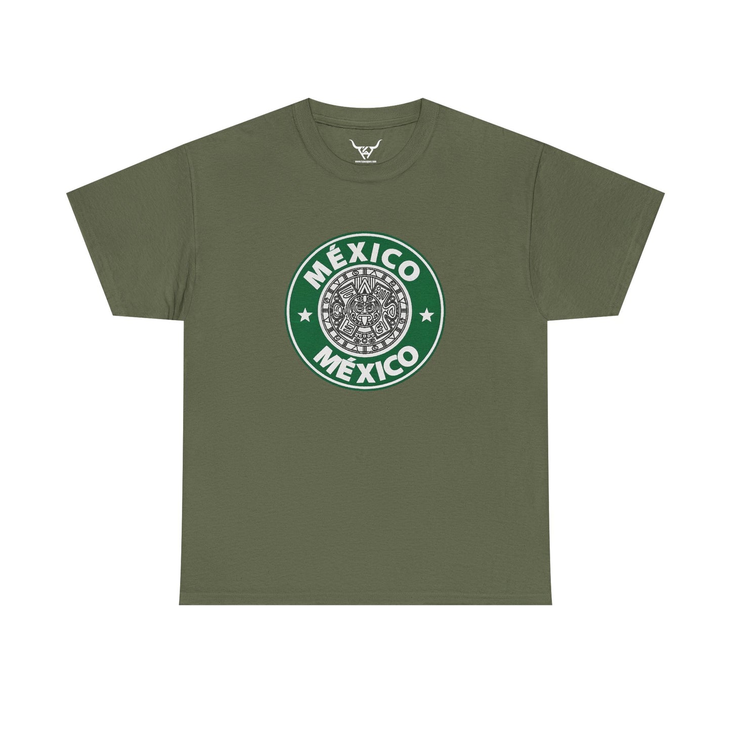 StarBux Mexico, Kpasa,multi-color Unisex Heavy Cotton Tee, Print front Only