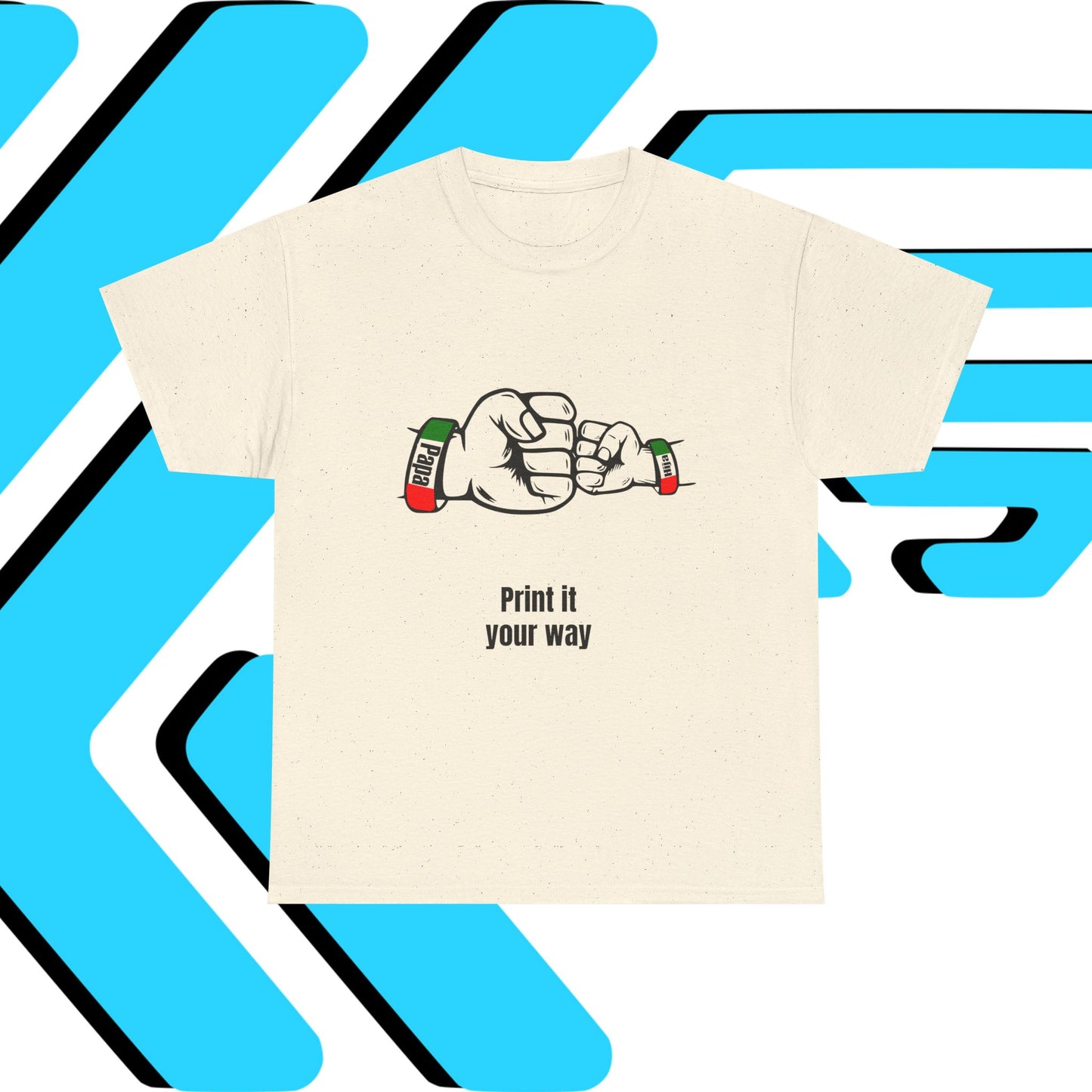 Papa & Hija tri-color Mexico Unisex Heavy Cotton Tee