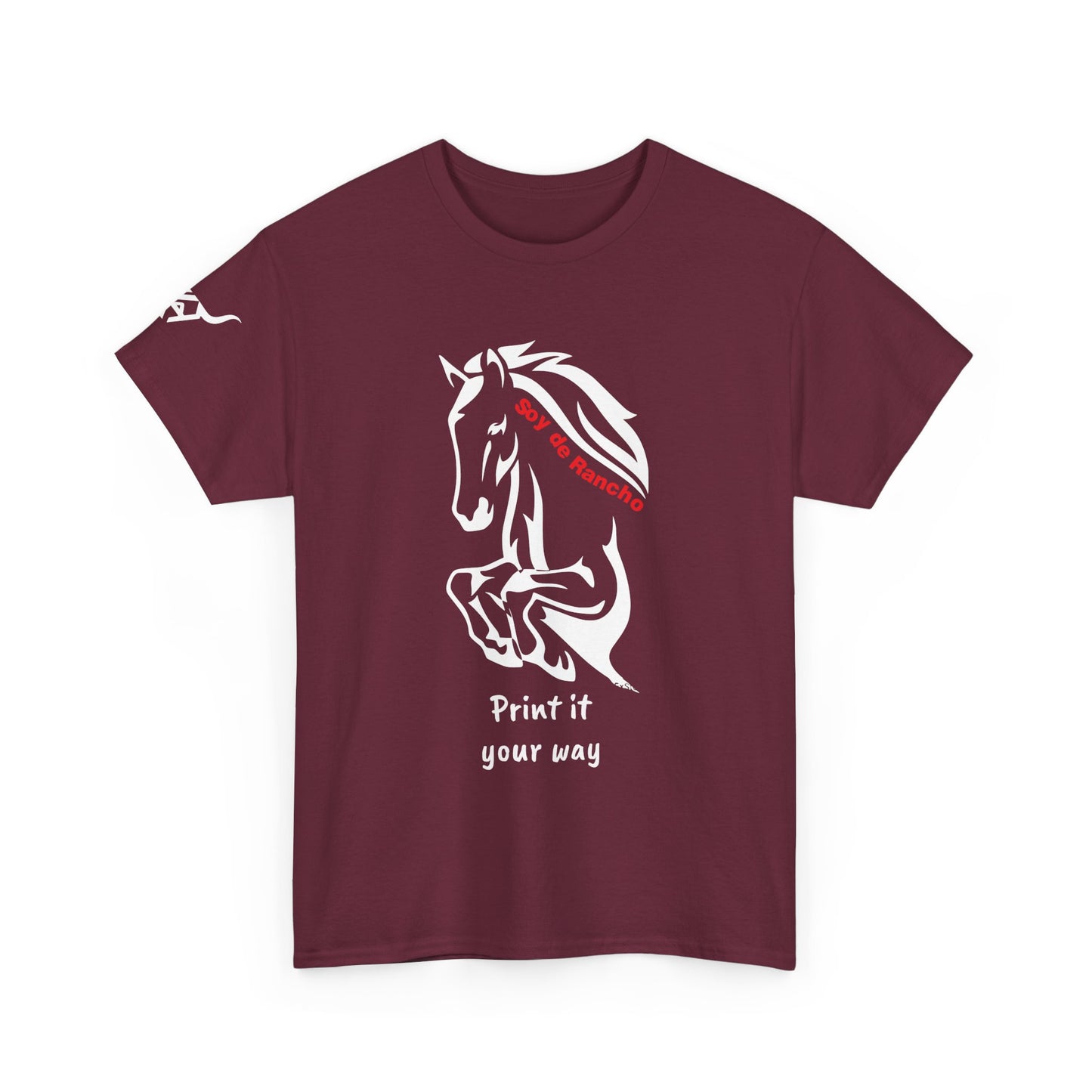 Soy de Rancho KPASA GUEY tri-color Mexico Unisex Heavy Cotton Tee