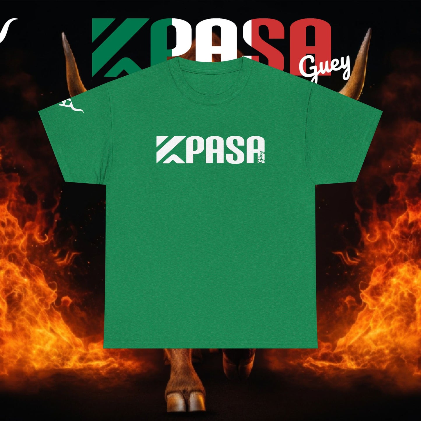 KPASA GUEY white design Unisex Heavy Cotton Tee, Moda con Sabor a Rancho