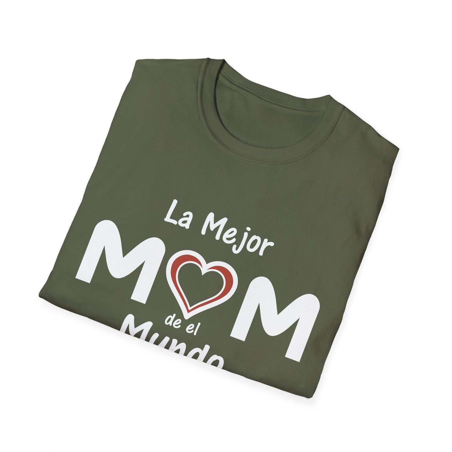 La Mejor Mama Unisex Softstyle T-Shirt. Print Front Only