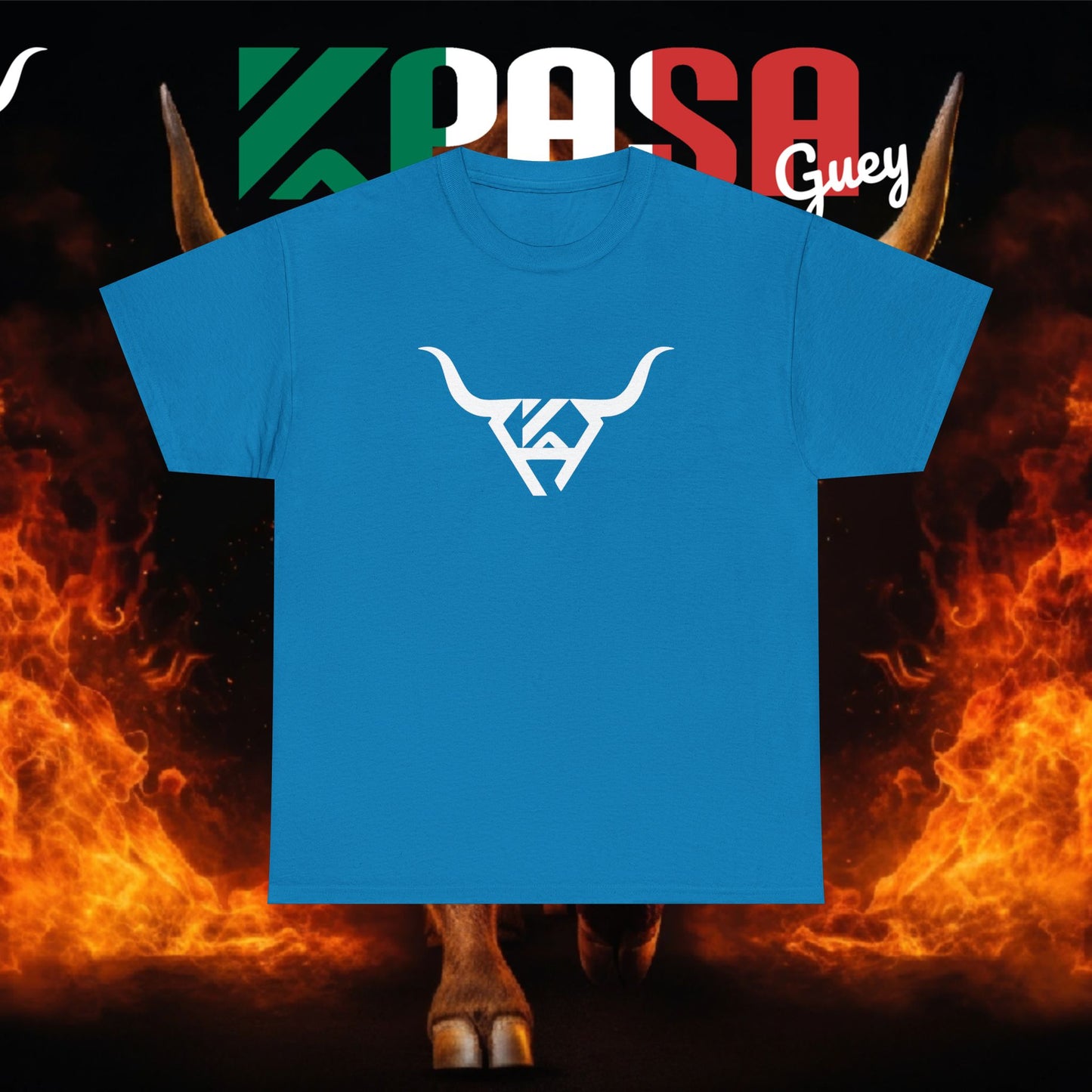 Soy de Rancho KPASA GUEY Heavy Cotton Tee, Moda con Sabor a Rancho, Front & Back