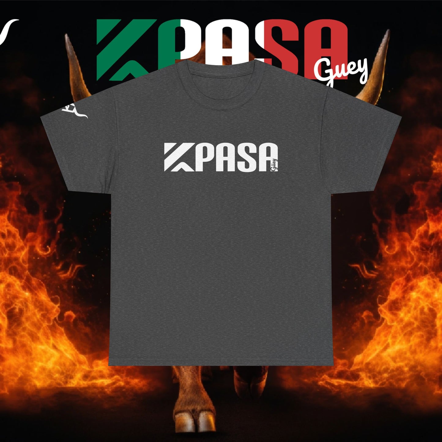 KPASA GUEY white design Unisex Heavy Cotton Tee, Moda con Sabor a Rancho