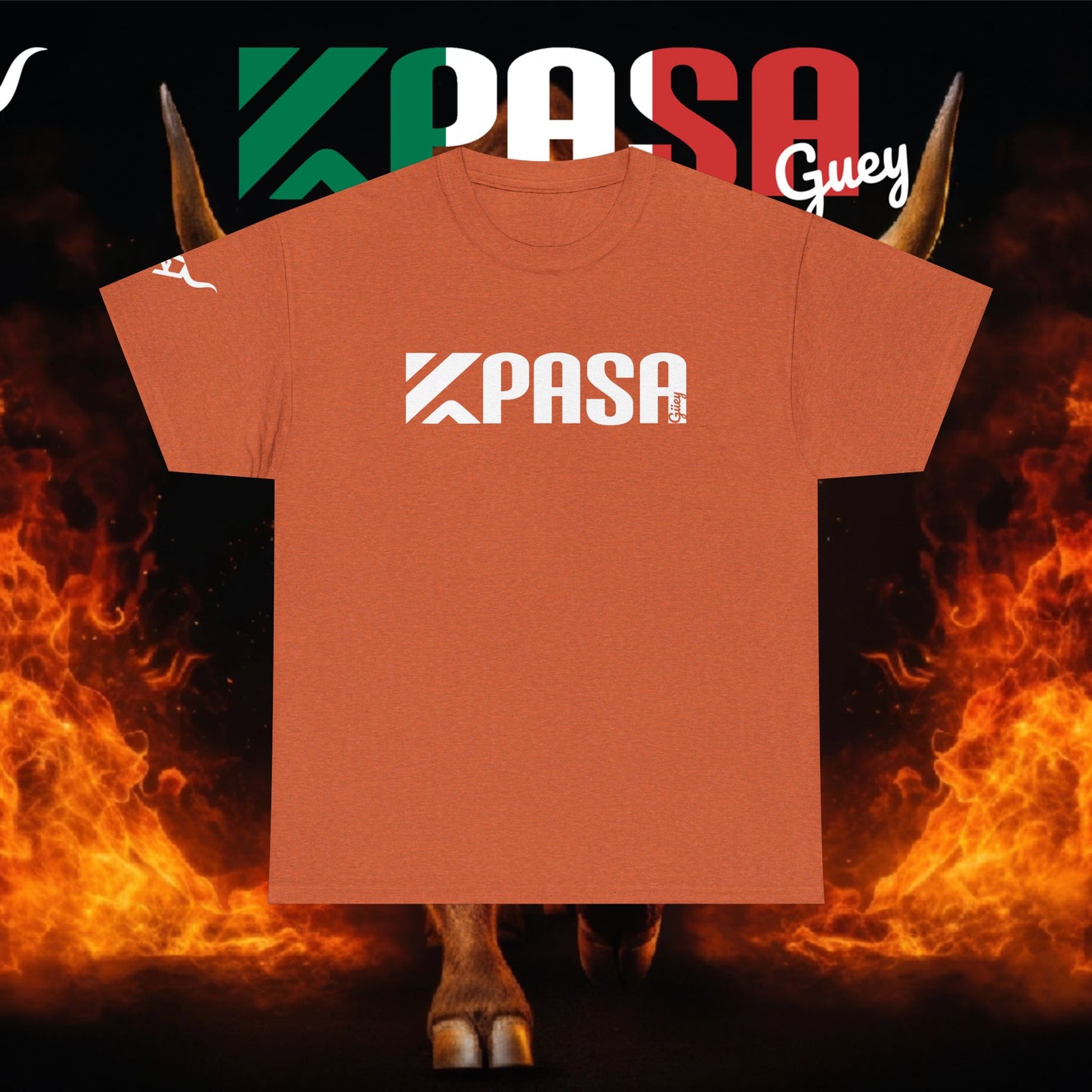 KPASA GUEY white design Unisex Heavy Cotton Tee, Moda con Sabor a Rancho