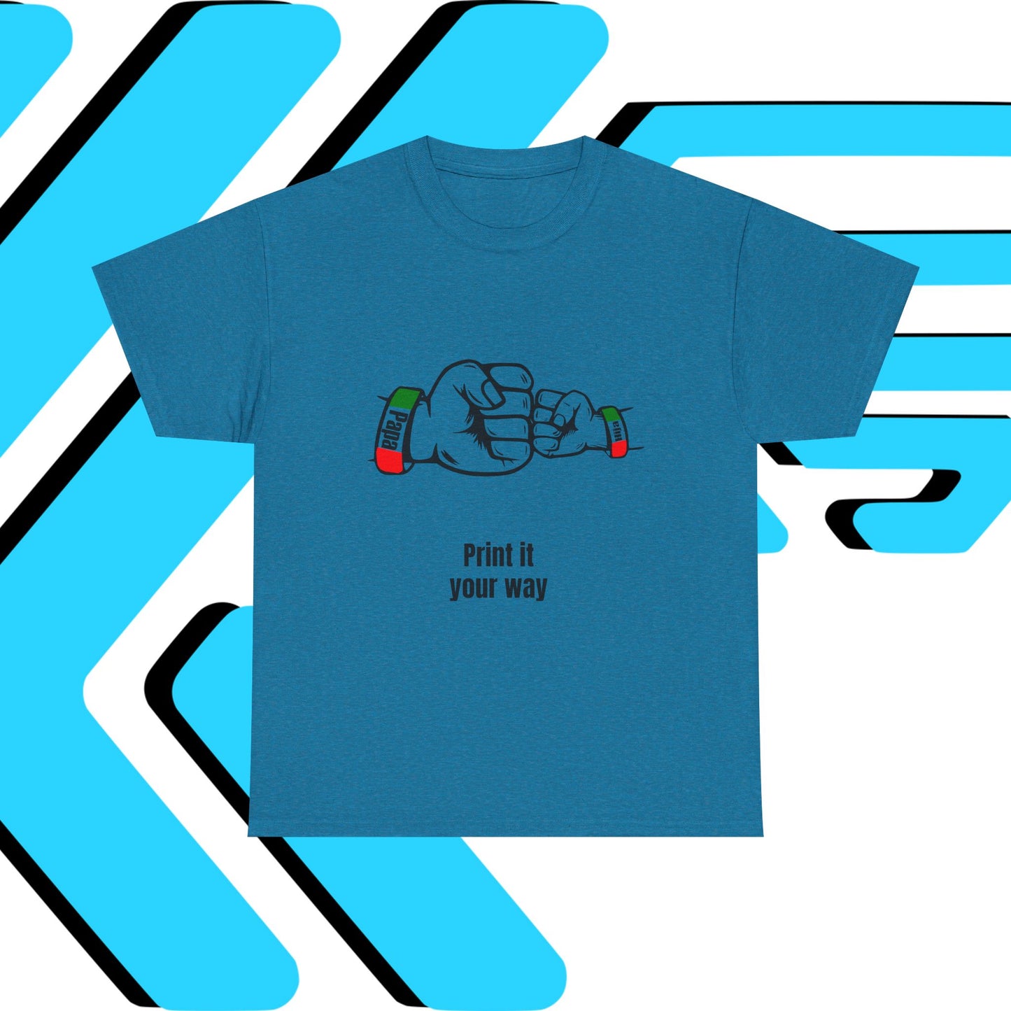 Papa & Hija tri-color Mexico Unisex Heavy Cotton Tee