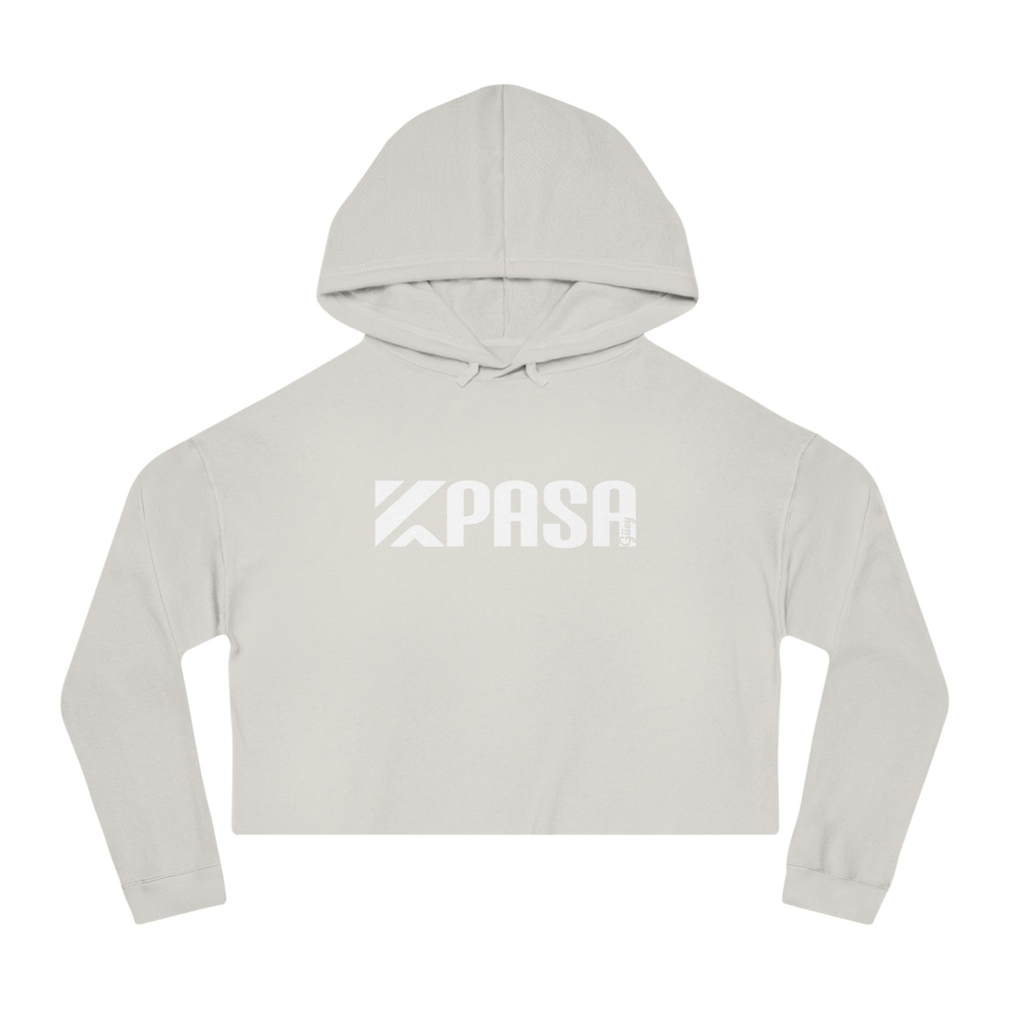 Kpasa Women's Cropped Hoodie Sweatshirt, Trendy Pullover Jumper for Young Ladies, Modern Crop Top, Stylish Hooded Sweatshirt, Fashionable