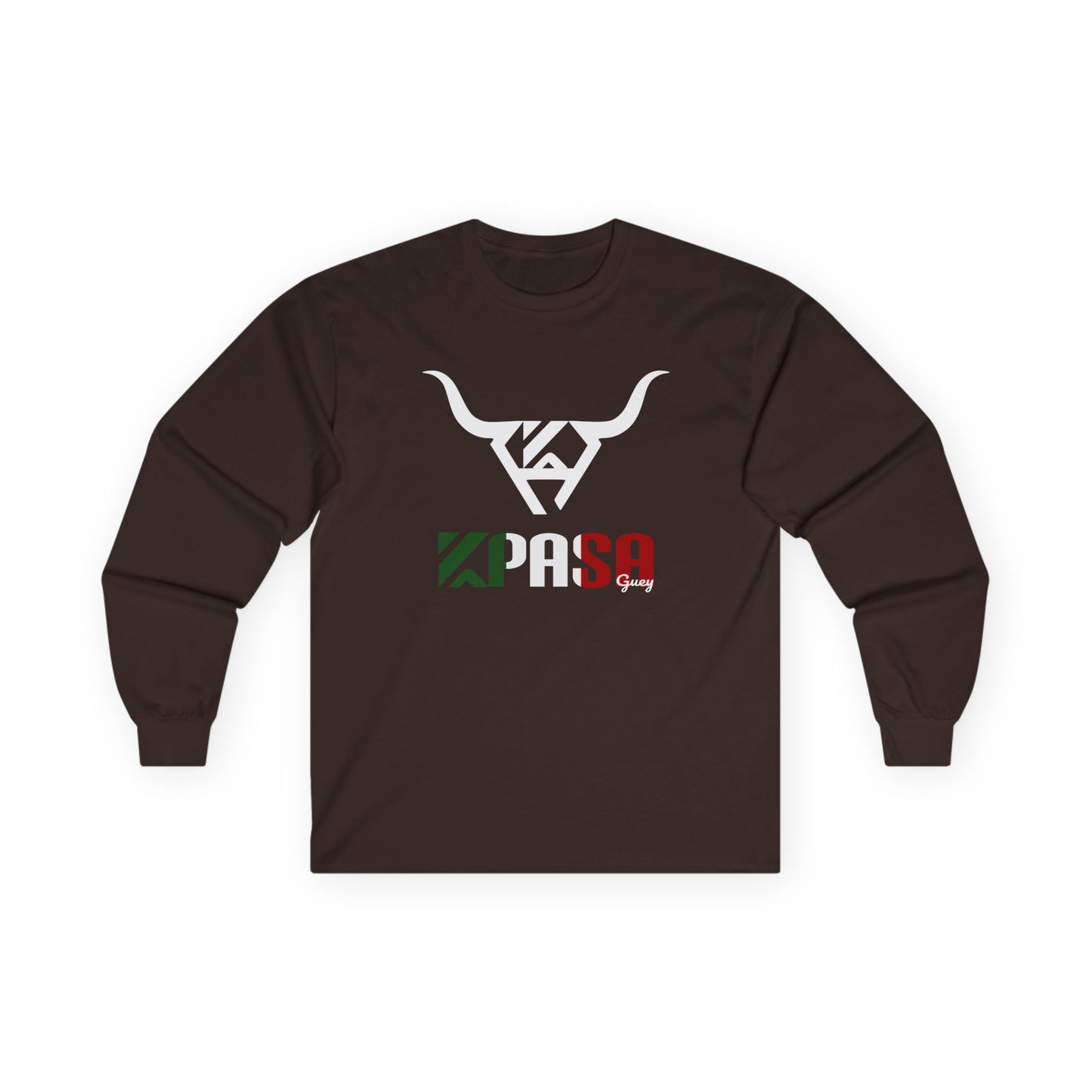 KPASA Guey, Tricolor Graphic Long Sleeve Tee - Unisex, Casual Wear, Perfect for Sports Fans, Gift Idea, Everyday Comfort
