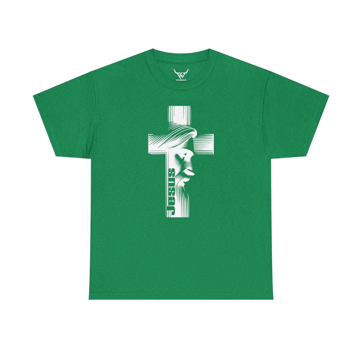 Jesus Christ , Kpasa, multi-color Unisex Heavy Cotton Tee, Print front Only