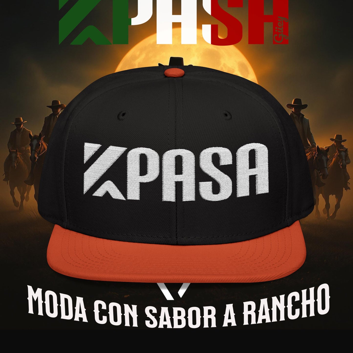 K Pasa Snapback Hat - Stylish Embroidered Cap for Outdoor Enthusiasts