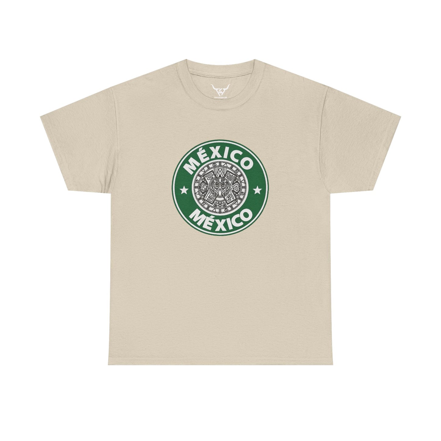StarBux Mexico, Kpasa,multi-color Unisex Heavy Cotton Tee, Print front Only