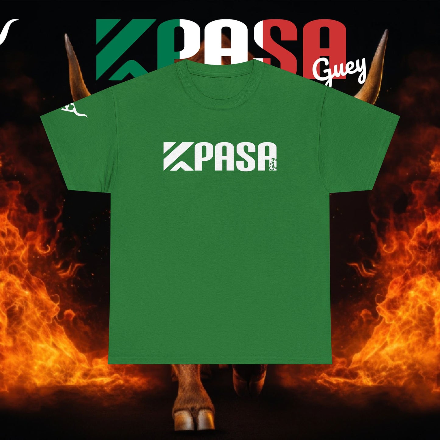 KPASA GUEY white design Unisex Heavy Cotton Tee, Moda con Sabor a Rancho