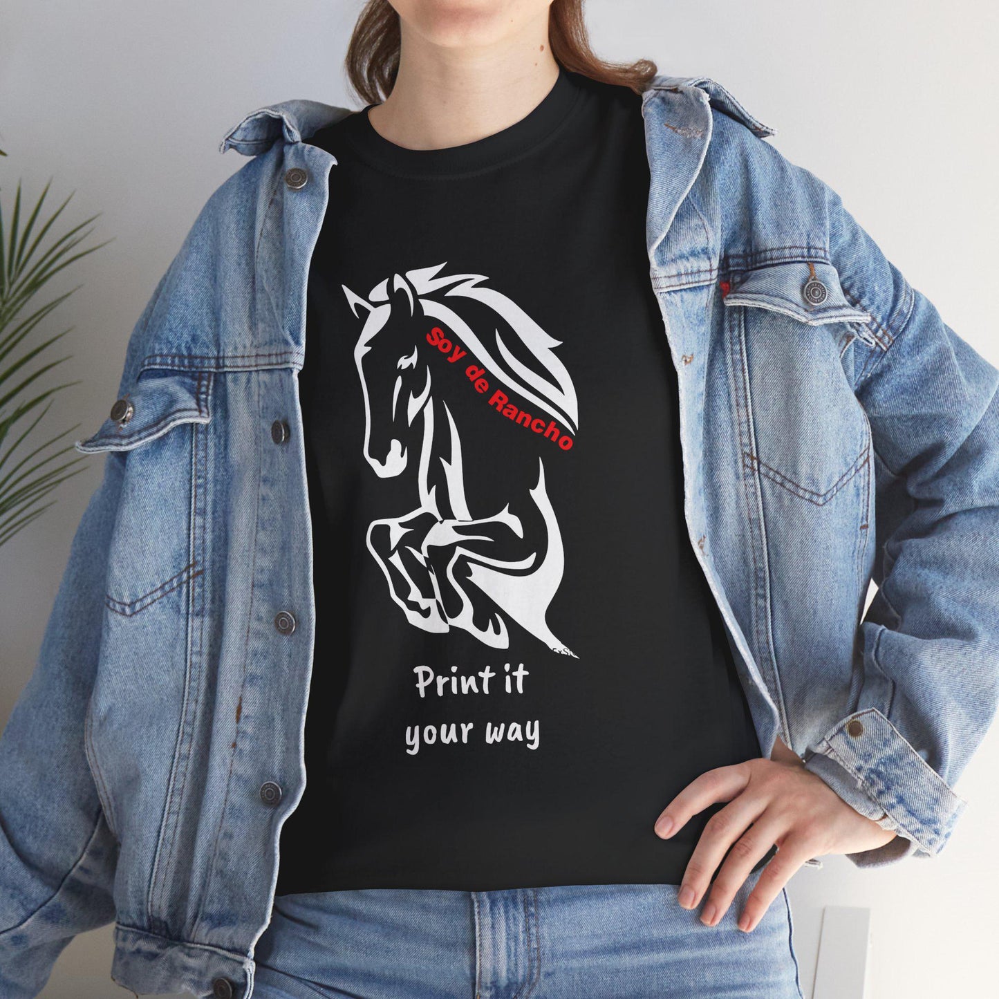 Soy de Rancho KPASA GUEY tri-color Mexico Unisex Heavy Cotton Tee