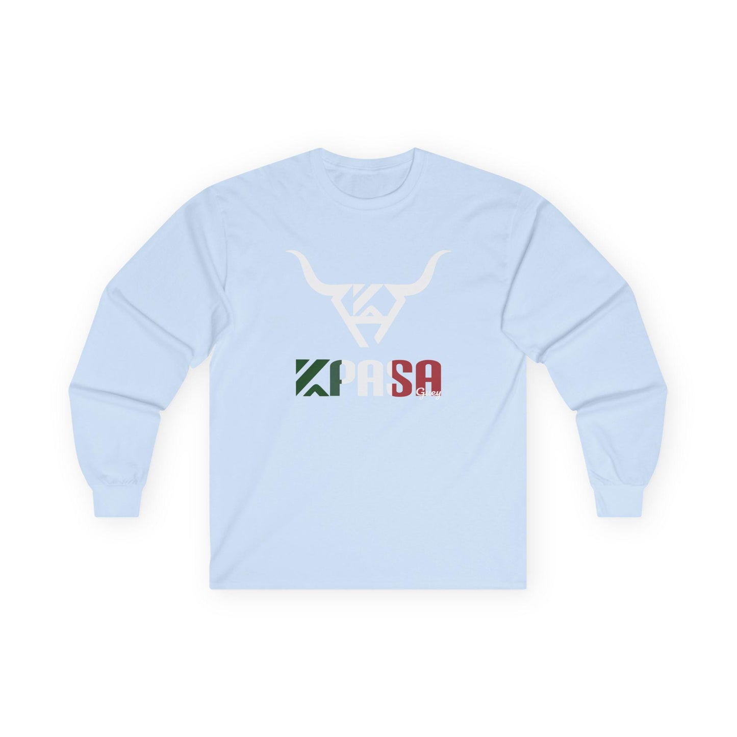 KPASA Guey, Tricolor Graphic Long Sleeve Tee - Unisex, Casual Wear, Perfect for Sports Fans, Gift Idea, Everyday Comfort
