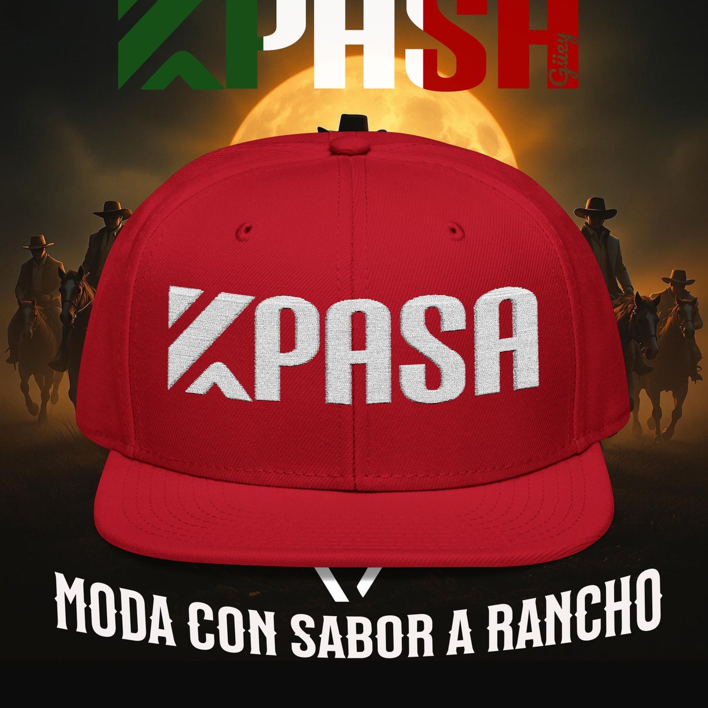 K Pasa Snapback Hat - Stylish Embroidered Cap for Outdoor Enthusiasts