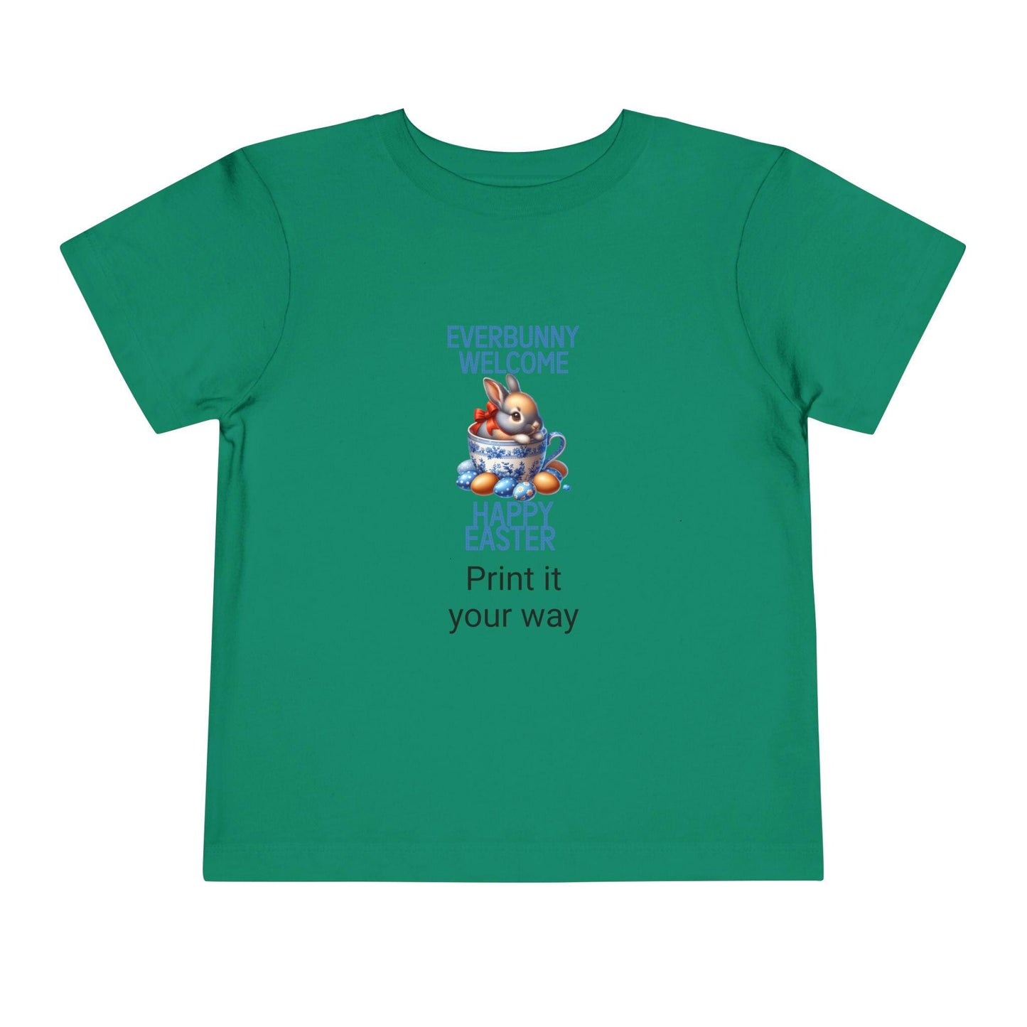 Easter Bunny Toddler Tee, Cute Kids Shirt, Happy Easter Gift, Spring Outfit, Bunny Graphic Tee, Toddler Easter Apparel