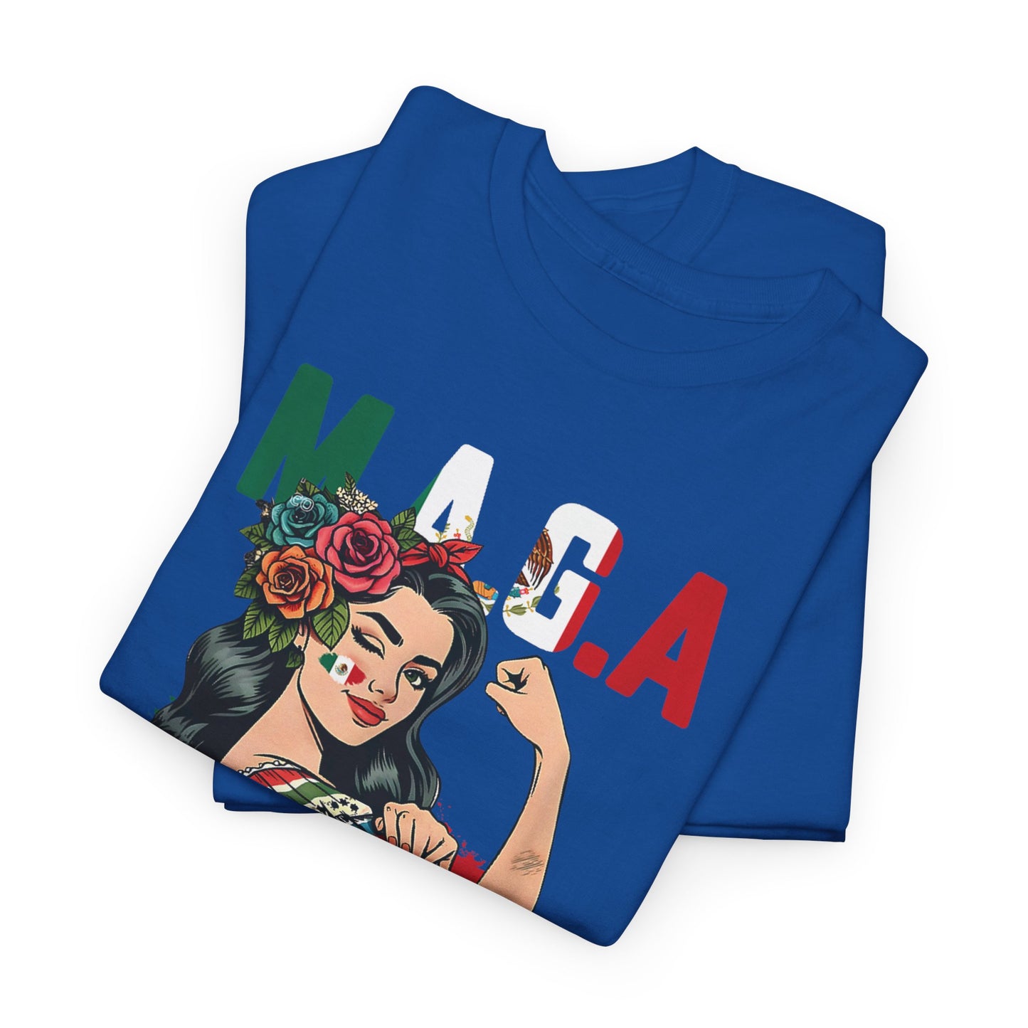 KpasaGuey Mexicans going anywhere, Unisex Heavy Cotton Tee, Here to stay, Wear your voice, Print front sleeve