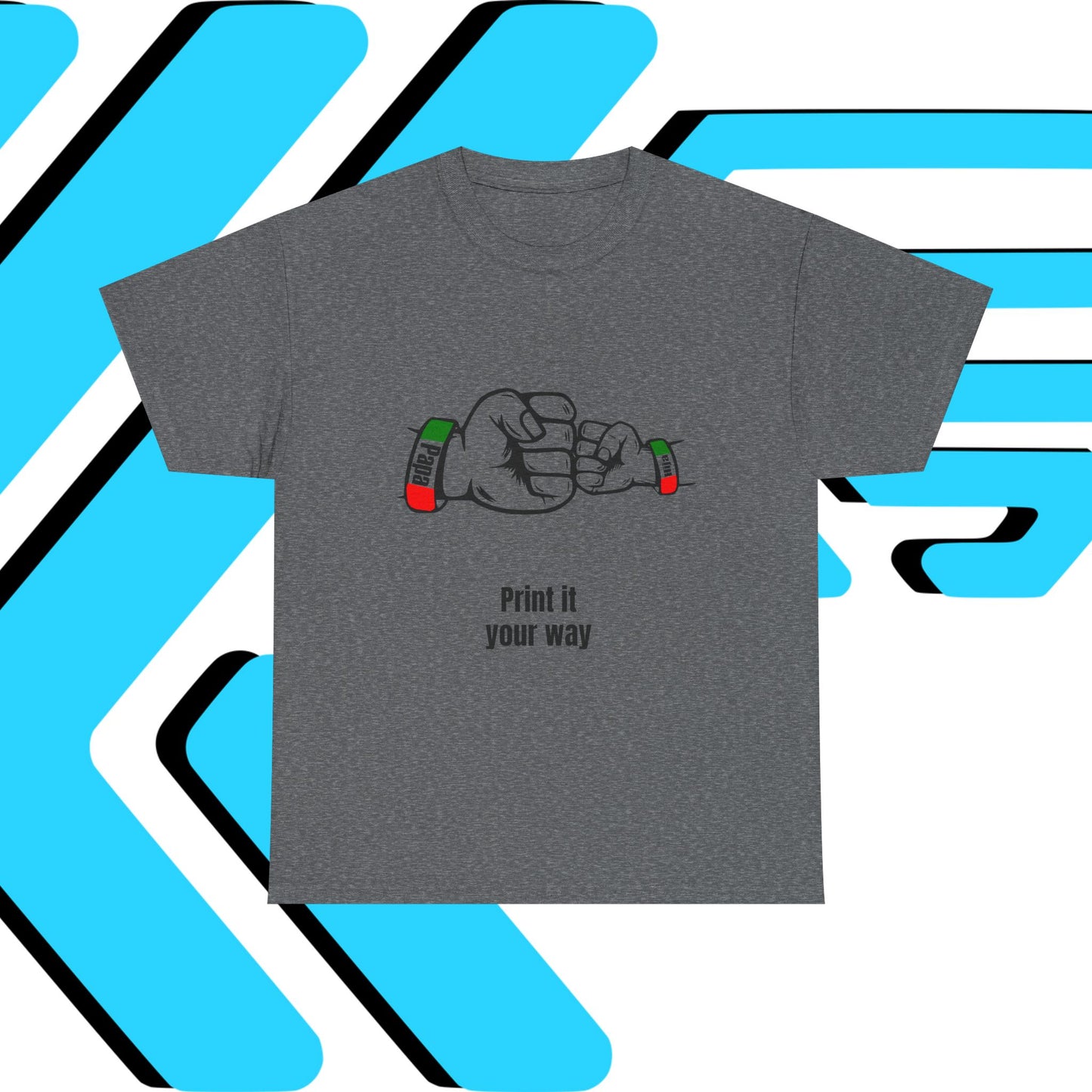 Papa & Hija tri-color Mexico Unisex Heavy Cotton Tee