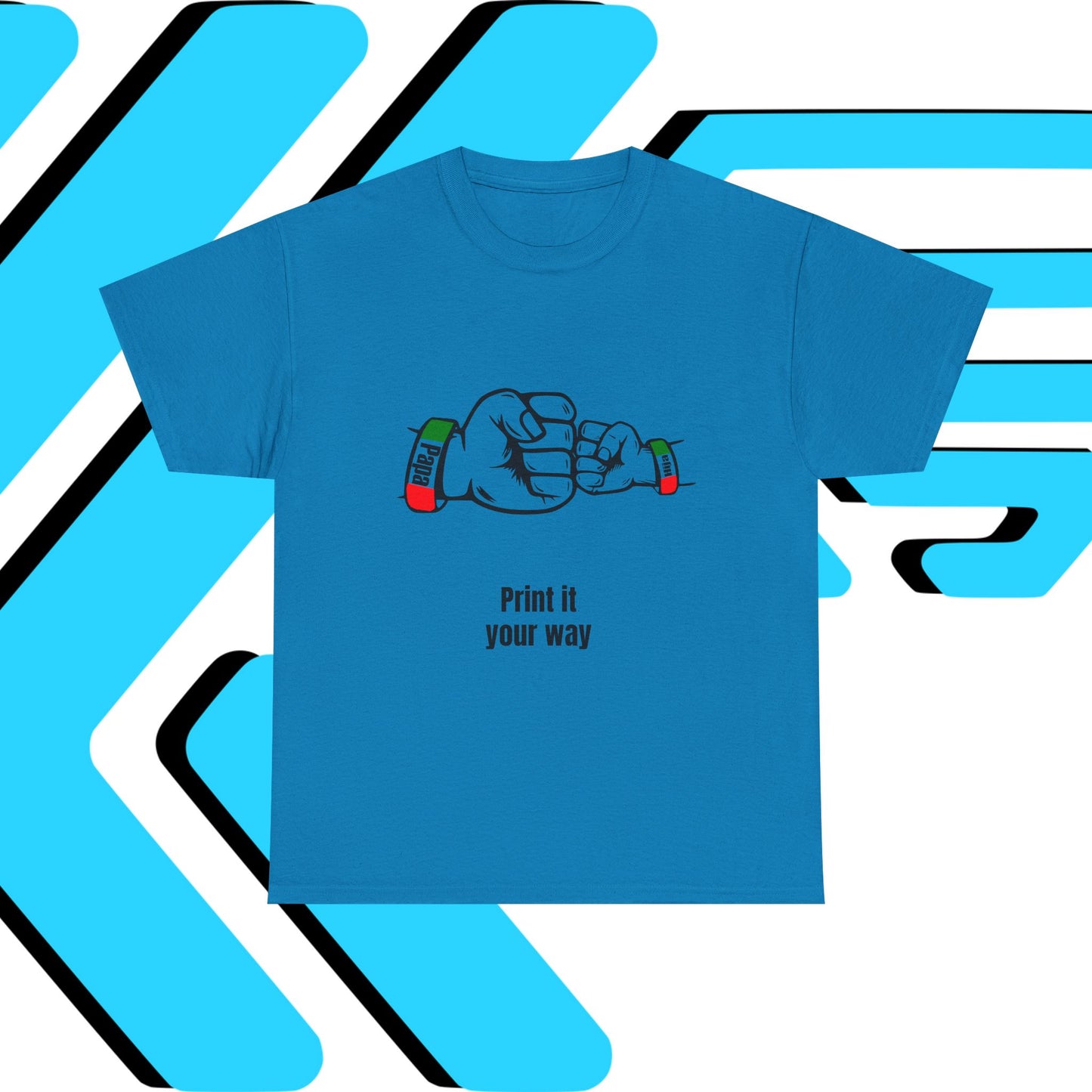 Papa & Hija tri-color Mexico Unisex Heavy Cotton Tee