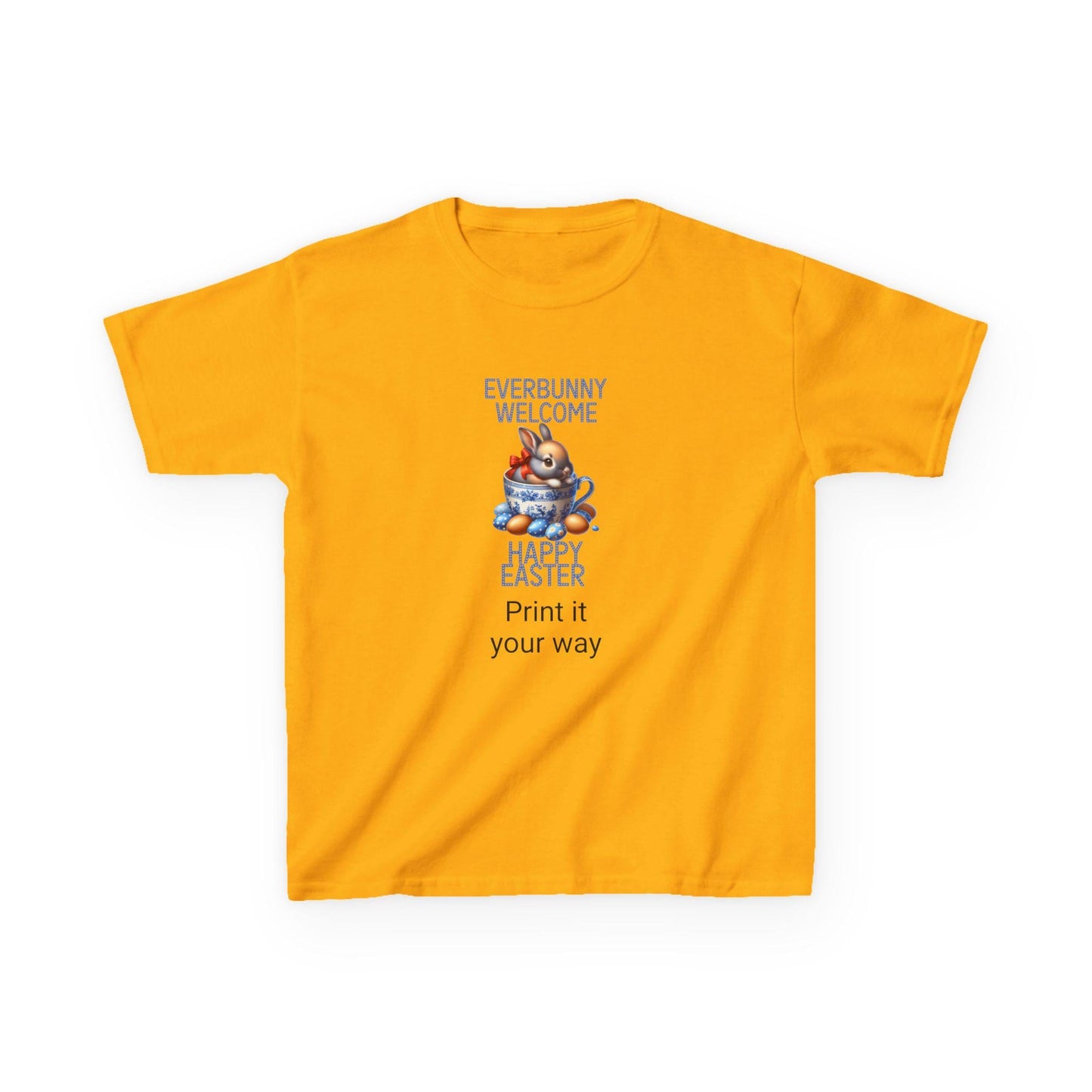 Happy Easter Kids T-Shirt, Everbunny Welcome Tee, Easter Outfit, Spring Gift for Kids, Holiday Apparel, Cute Bunny Design