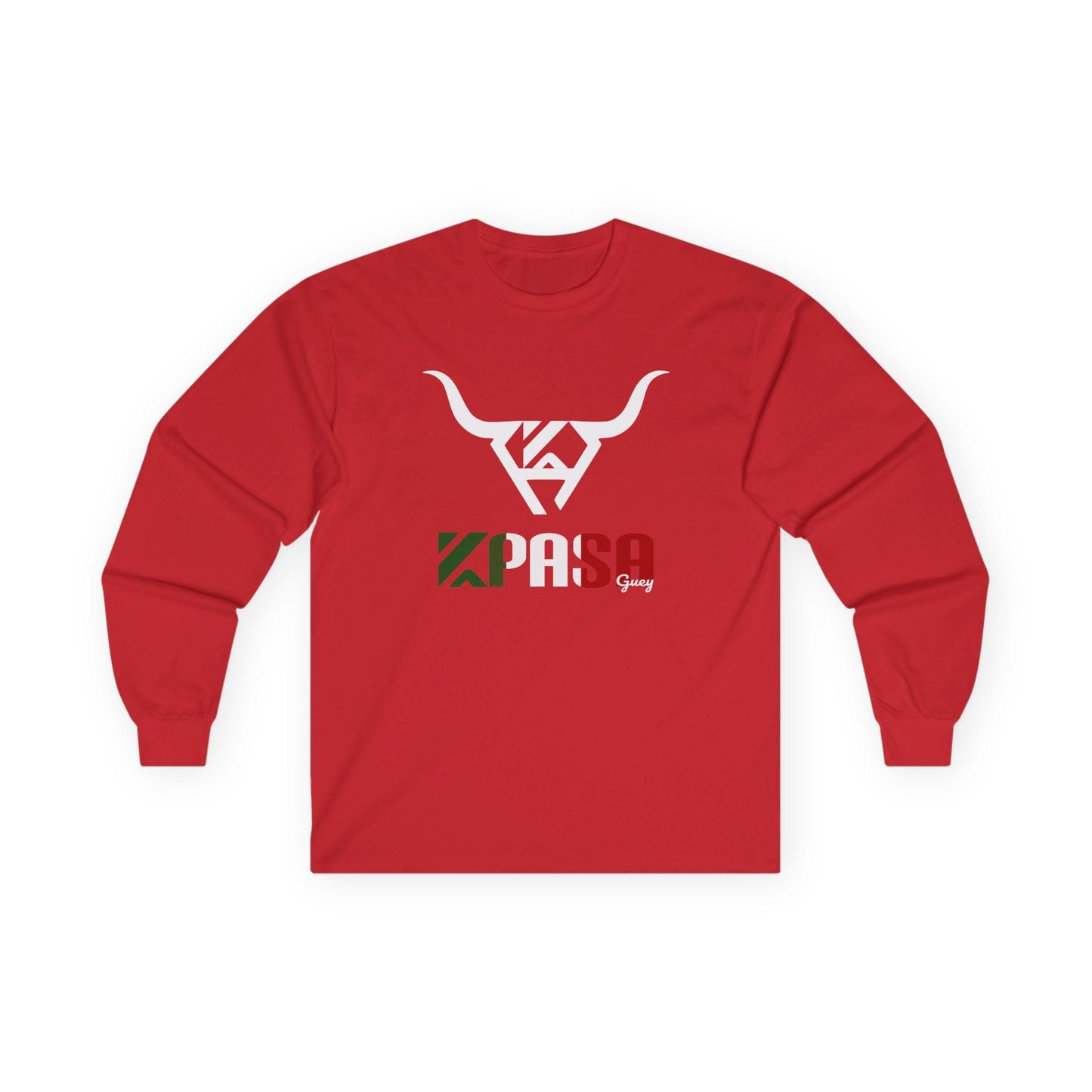 KPASA Guey, Tricolor Graphic Long Sleeve Tee - Unisex, Casual Wear, Perfect for Sports Fans, Gift Idea, Everyday Comfort