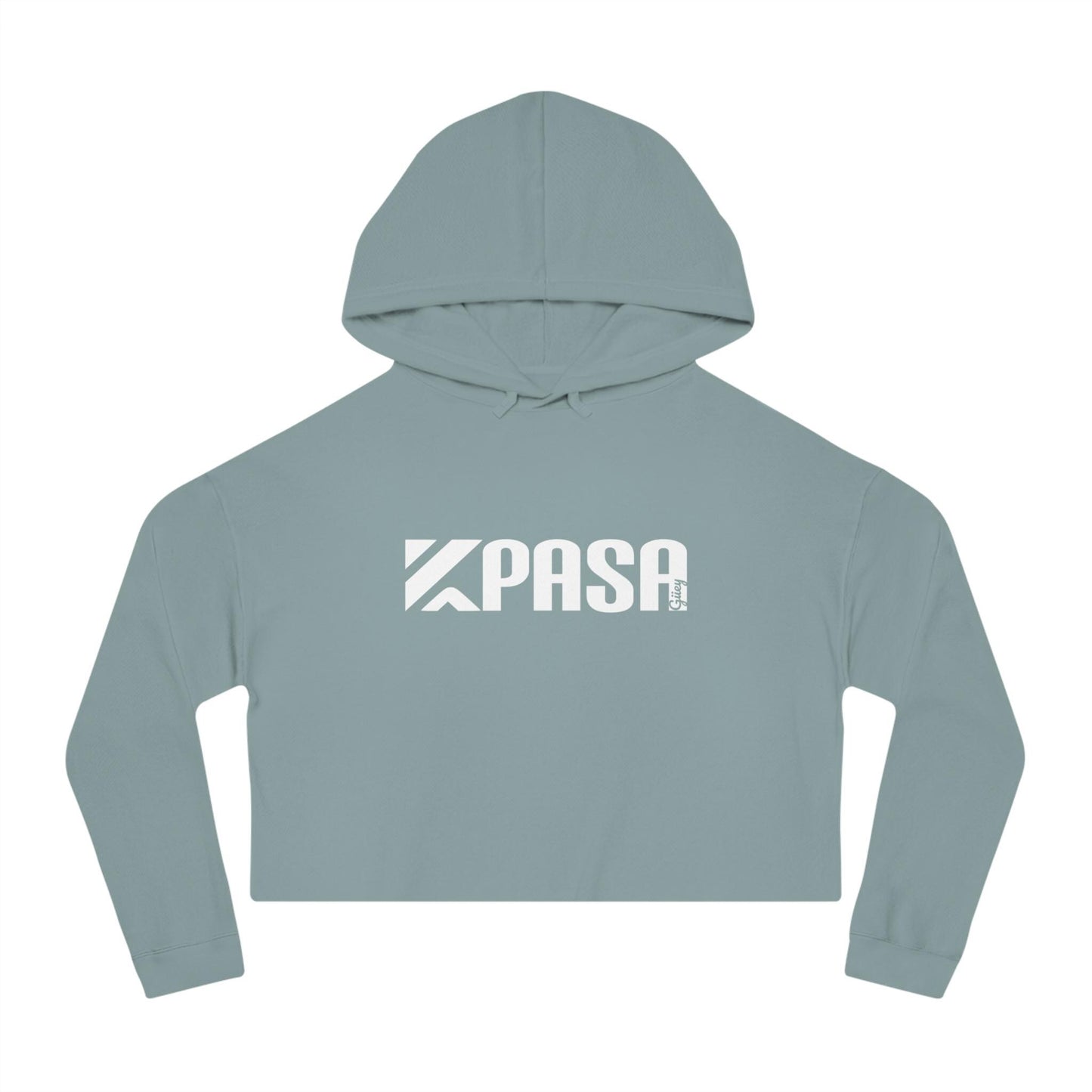 Kpasa Women's Cropped Hoodie Sweatshirt, Trendy Pullover Jumper for Young Ladies, Modern Crop Top, Stylish Hooded Sweatshirt, Fashionable
