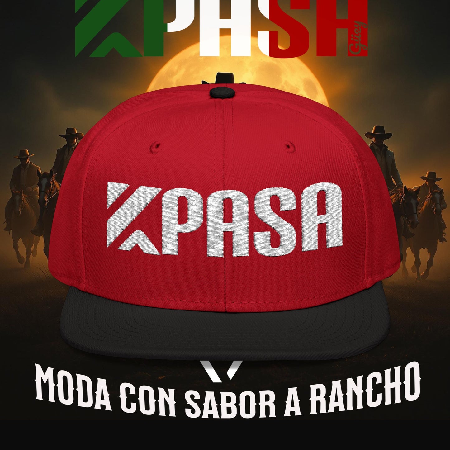 K Pasa Snapback Hat - Stylish Embroidered Cap for Outdoor Enthusiasts