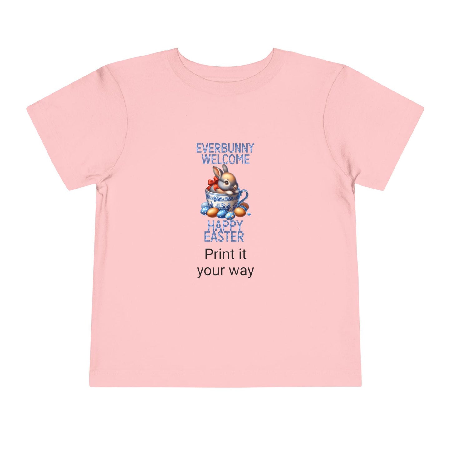 Easter Bunny Toddler Tee, Cute Kids Shirt, Happy Easter Gift, Spring Outfit, Bunny Graphic Tee, Toddler Easter Apparel
