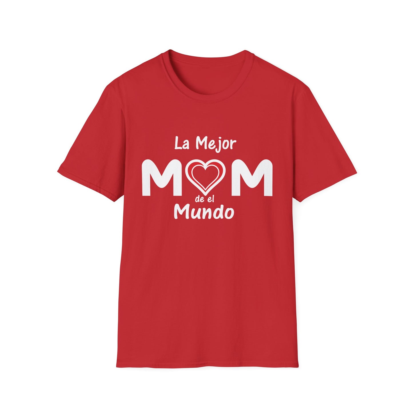 La Mejor Mama Unisex Softstyle T-Shirt. Print Front Only