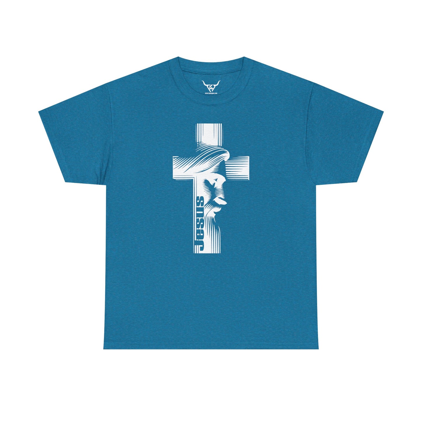 Jesus Christ , Kpasa, multi-color Unisex Heavy Cotton Tee, Print front Only