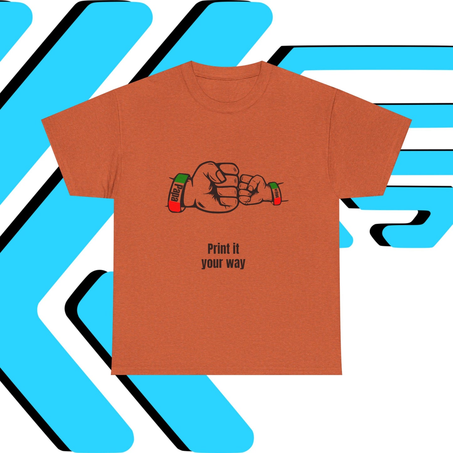 Papa & Hija tri-color Mexico Unisex Heavy Cotton Tee