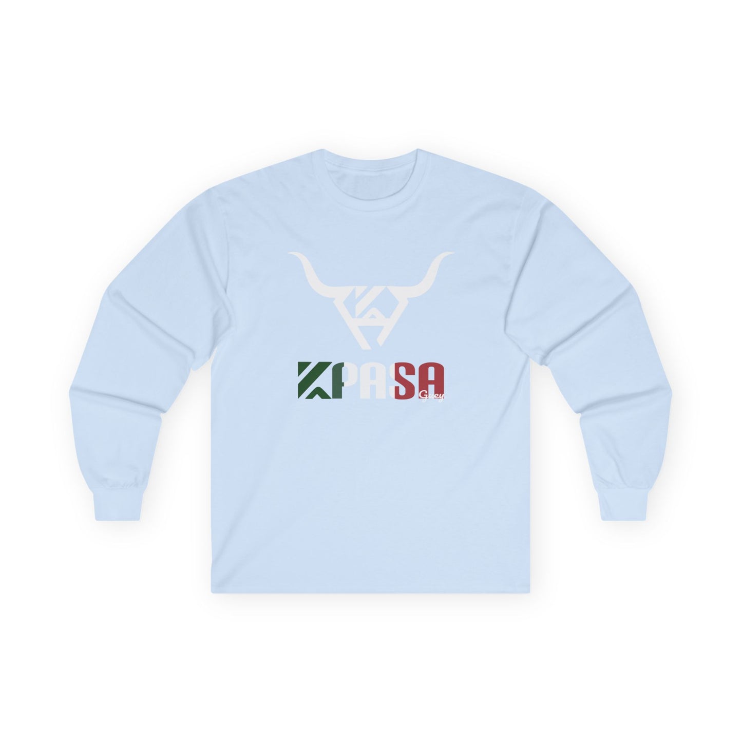 KPASA Guey, Tricolor Graphic Long Sleeve Tee - Unisex, Casual Wear, Perfect for Sports Fans, Gift Idea, Everyday Comfort