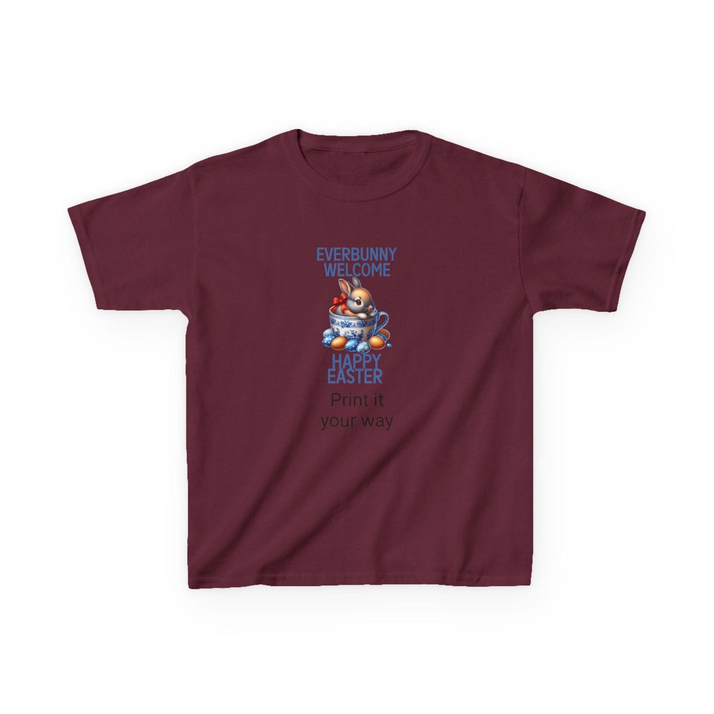 Happy Easter Kids T-Shirt, Everbunny Welcome Tee, Easter Outfit, Spring Gift for Kids, Holiday Apparel, Cute Bunny Design