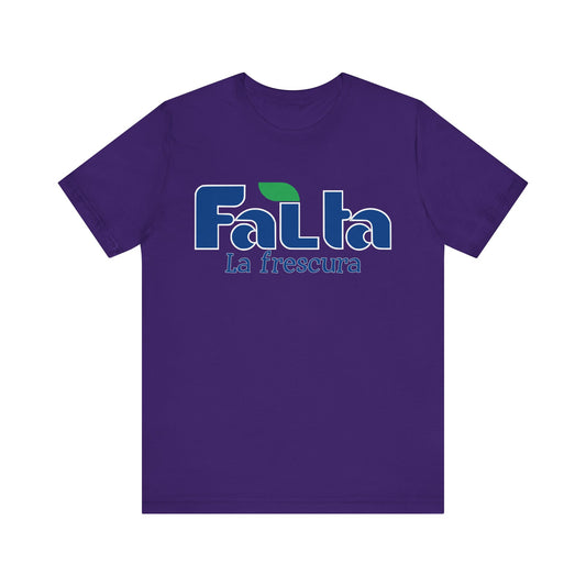 Eco-Friendly Unisex Tee - 'Falta La Frescura' Graphic, Casual Wear, Gift for Nature Lovers, Summer Fashion, funny