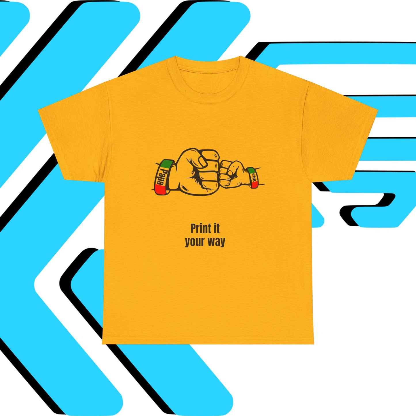 Papa & Hija tri-color Mexico Unisex Heavy Cotton Tee